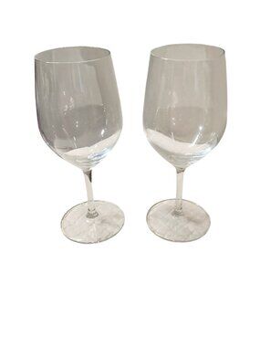 Stolzle Lausitz Fine Crystal 8.5” Tall Wine Glass Sheer Elegance Signed 16 oz.